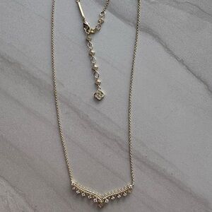 Kendra Scott gold wedding line necklace